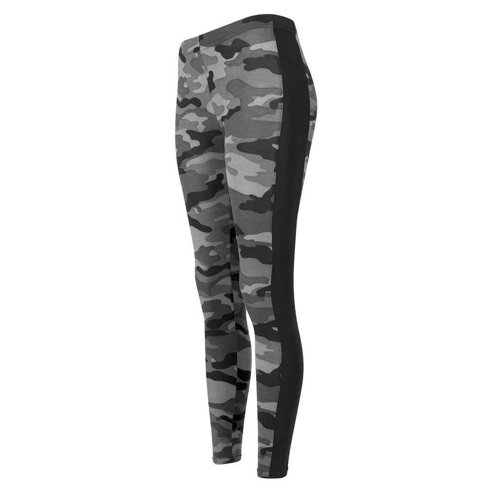 Urban Classics - Camo Stripe Leggings - Noir/Gris